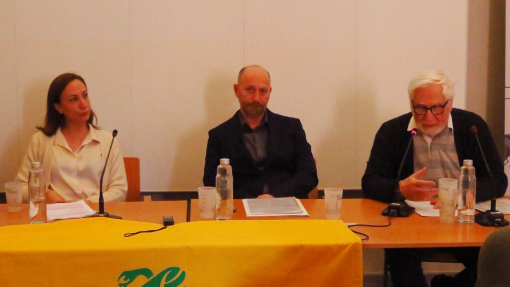 Federica D’Angelo di Enval, Alberto Castagno di Quendoz e Paolo Meneghini, presidente di Valle Virtuosa