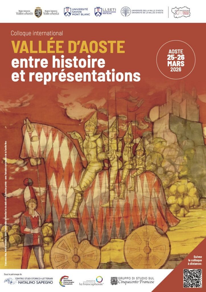 Affiche colloque international Vallée d’Aoste entre histoire et représentations