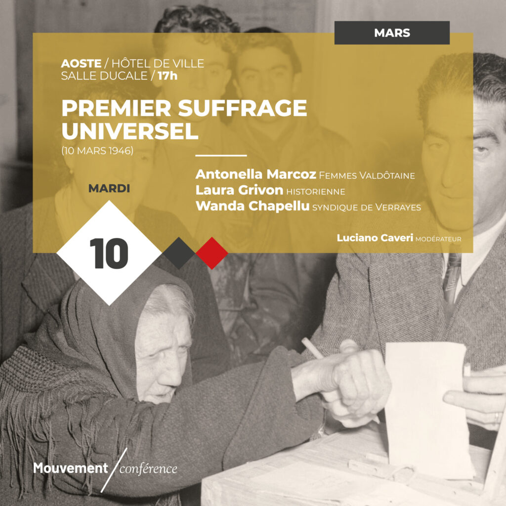 Affiche Conférence Premier Suffrage Universel.