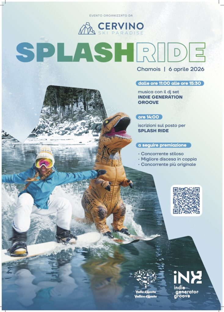 Locandina Splash Ride 2026 a Chamois