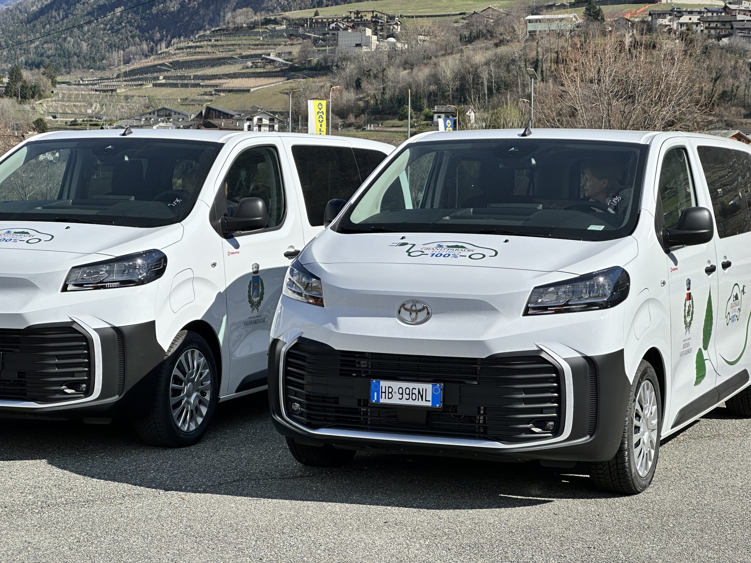 Con Aree interne Grand-Paradis 10 veicoli elettrici