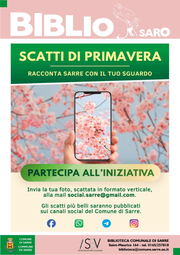 Locandina Scatti di primavera a Sarre