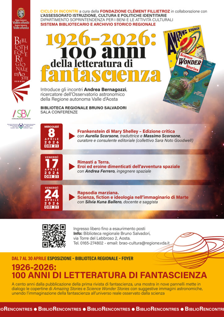 Locandina 1926-2026: 100 anni di letteratura di fantascienza