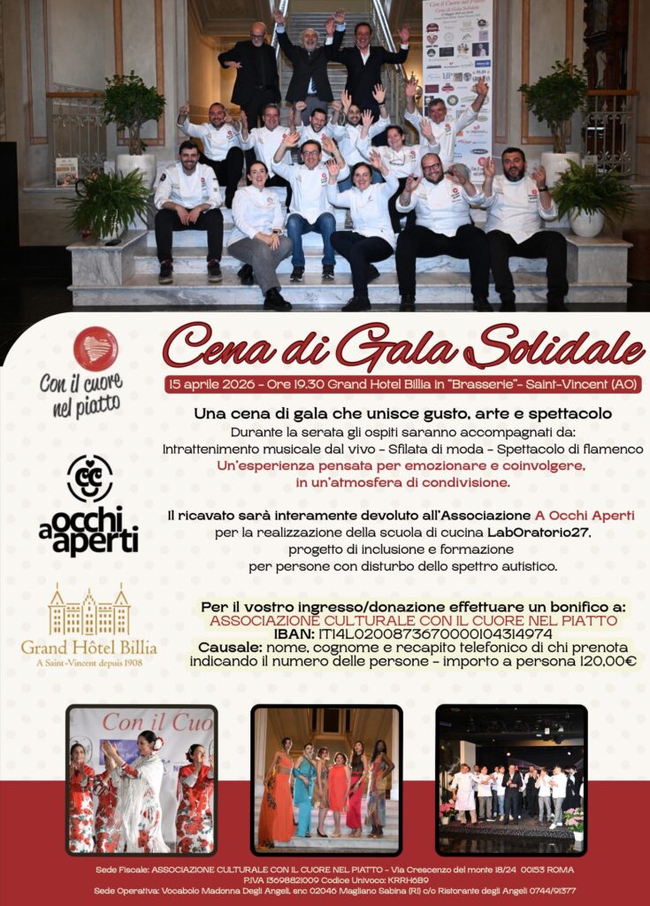 Locandina Cena Di Gala Solidale 2026