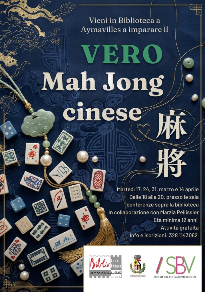 Locandina corso Mah Jong cinese