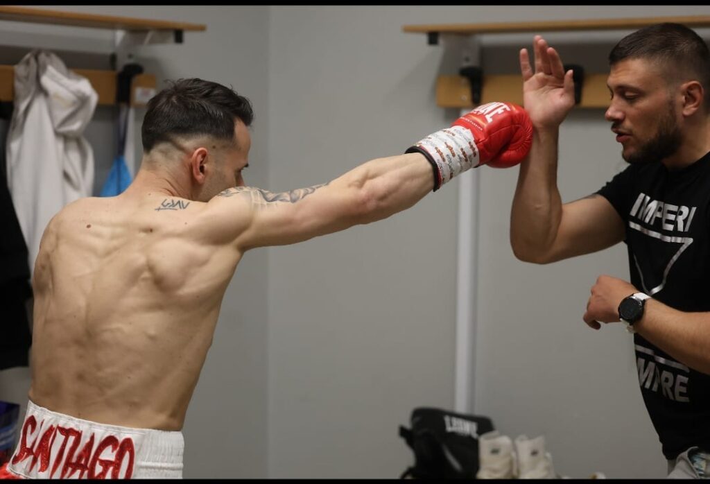 Matteo Impieri alla manifestazione pugilistica Como Fight Night