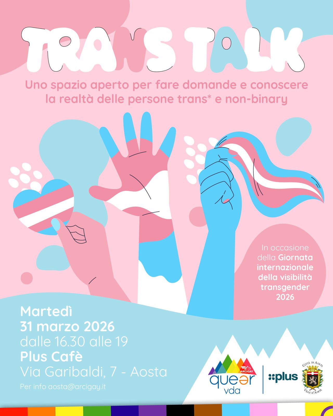 Trans talk per la Giornata della visibilità transgender 2026