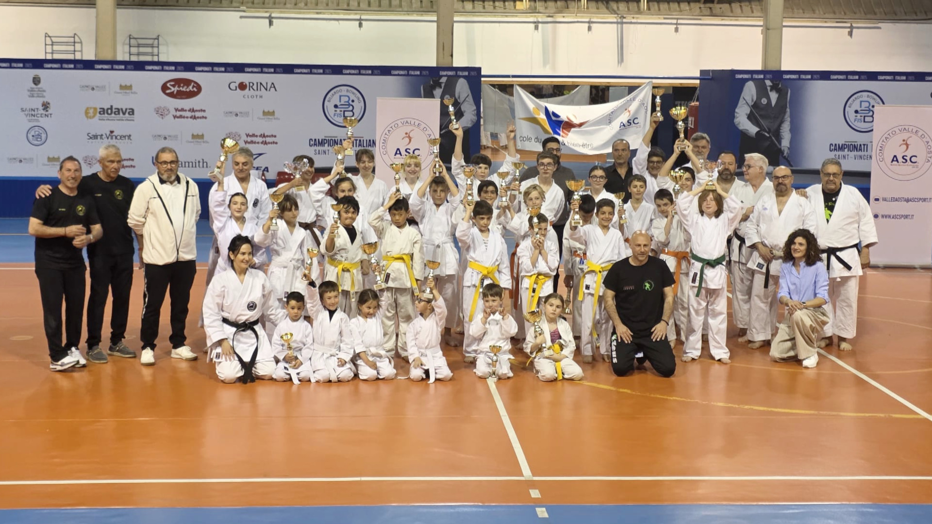 Memorial Bruno Politano di karate a Saint-Vincent