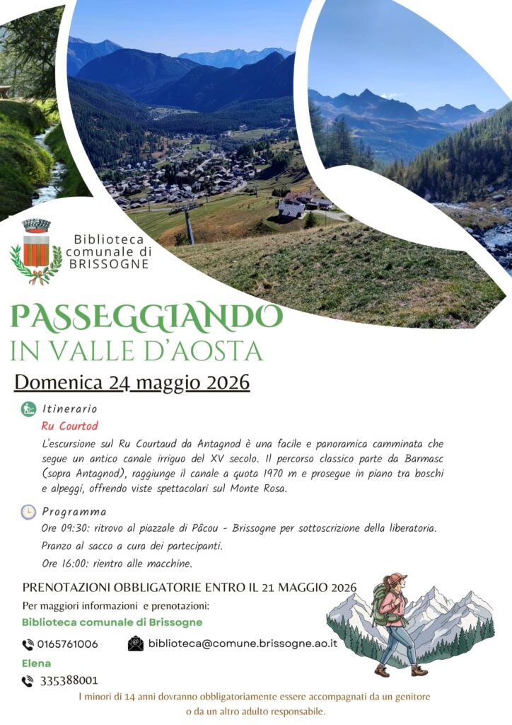 Locandina Passeggiando in Valle d'Aosta