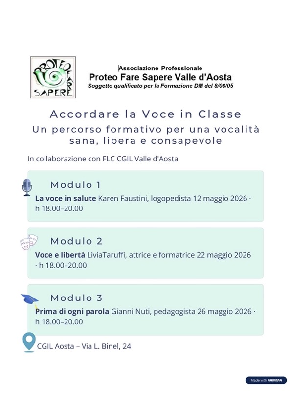 Locandina Accordare la voce