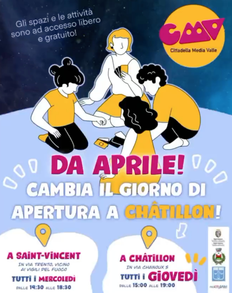 Locandina cambio giorno di apertura Cmv Châtillon