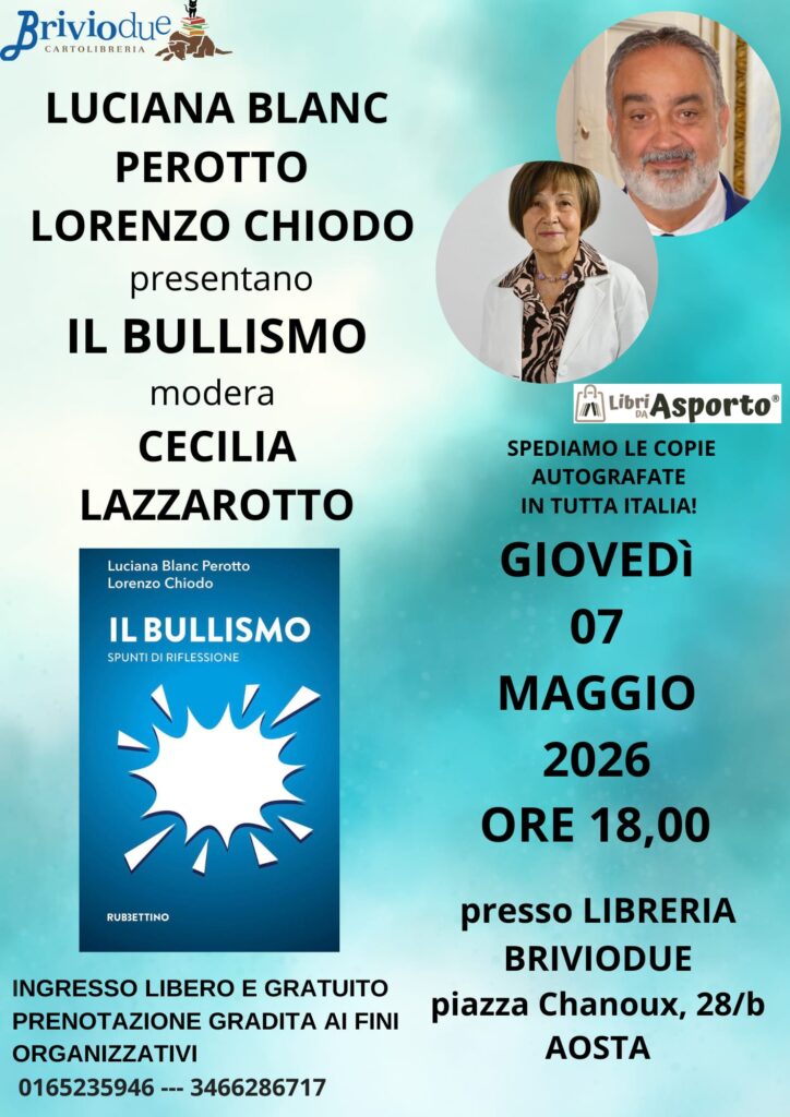 Locandina di presentazione del libro Il bullismo spunti di riflessione