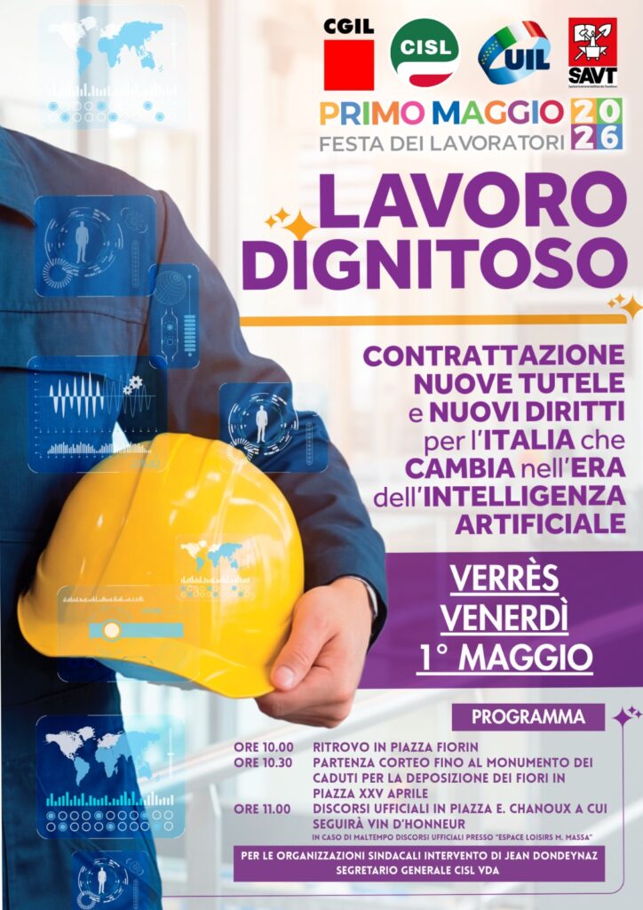 Locandina Festa dei lavoratori 2026 Cgil