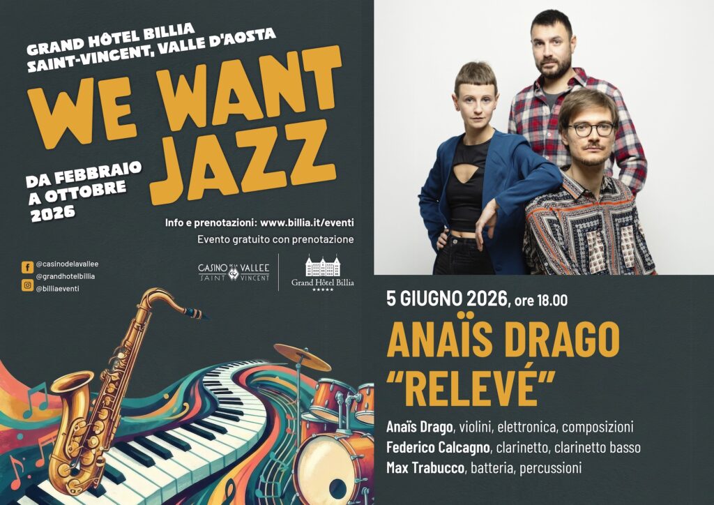 Locandina concerto We Want Jazz 2026 - ReLeVé