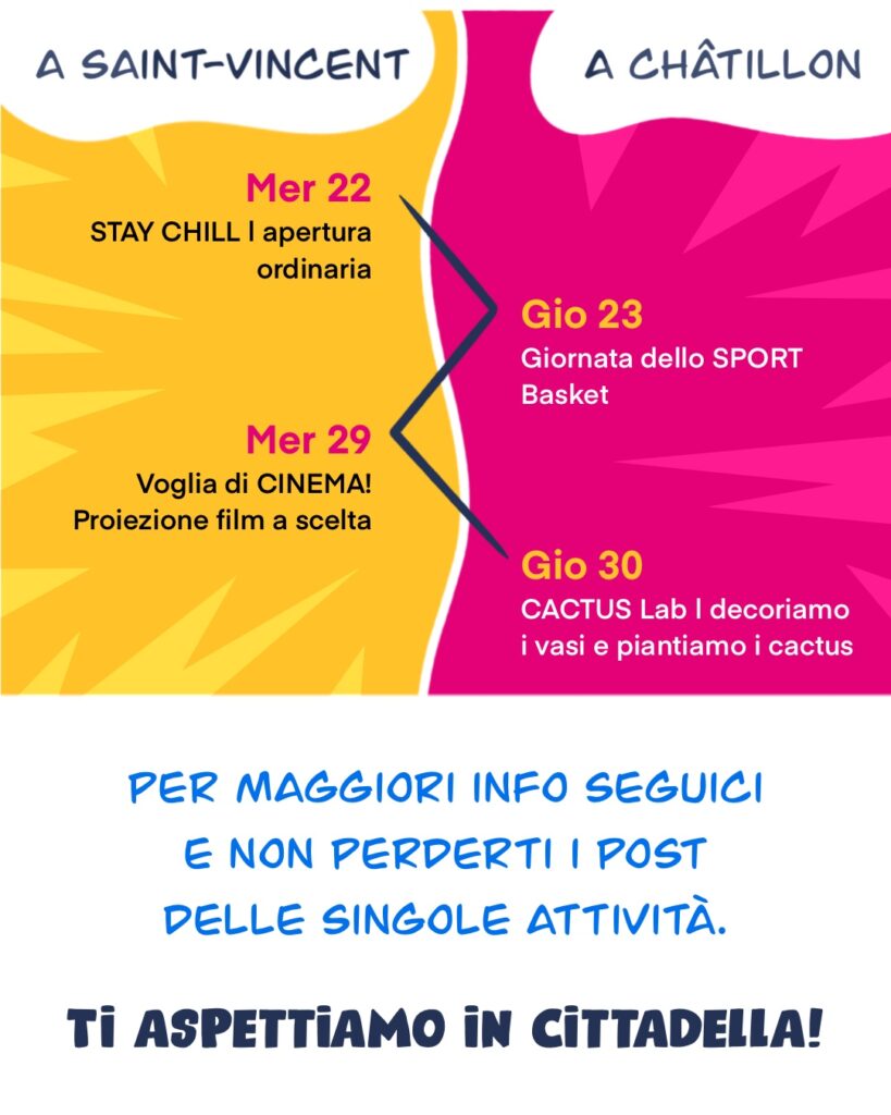 Locandina attività aprile Cmv
