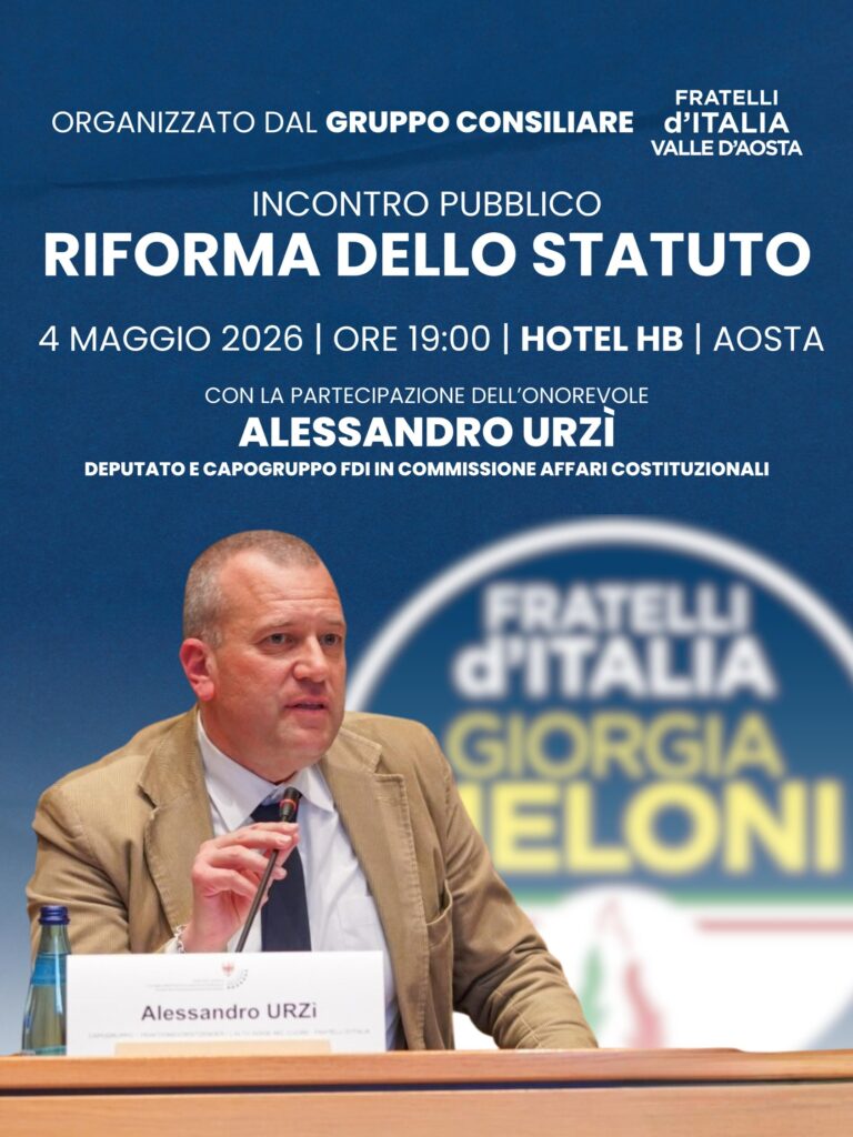 Locandina Incontro con Alessandro Urzì FDI