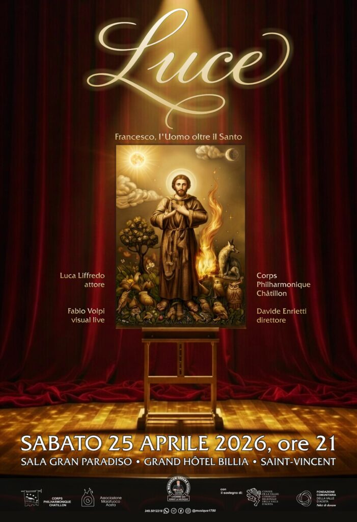 Locandina concerto Luce Francesco, l'uomo oltre il Santo
