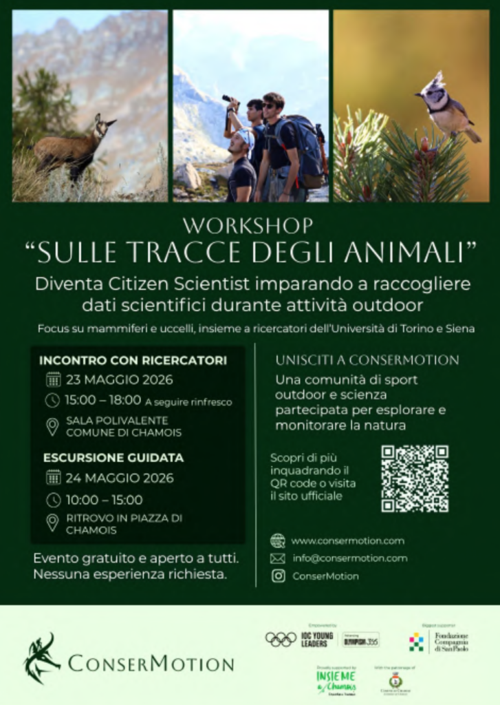 Locandina Sulle tracce della fauna selvatica