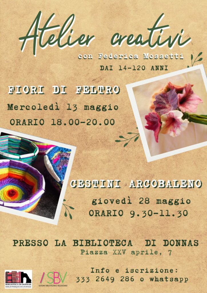 Atelier creativi con Federica Mossetti