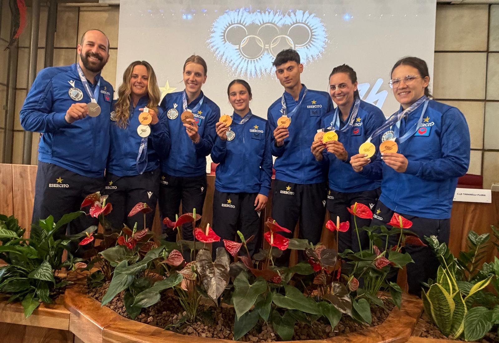 Gli atleti olimpici dell’Esercito incontrano Aosta