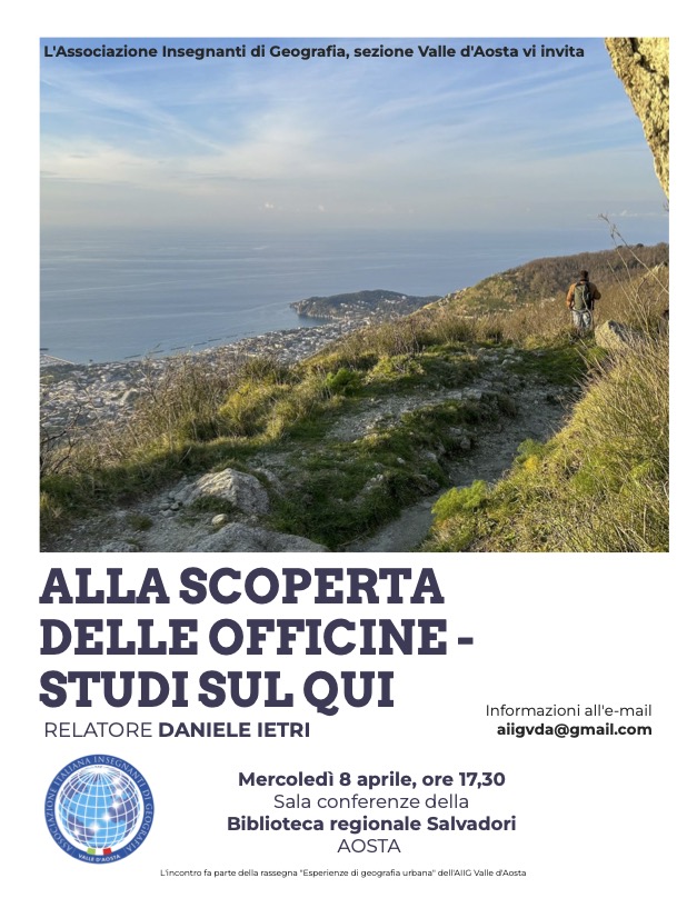 Locandina Alla scoperta delle officine- studi sul qui