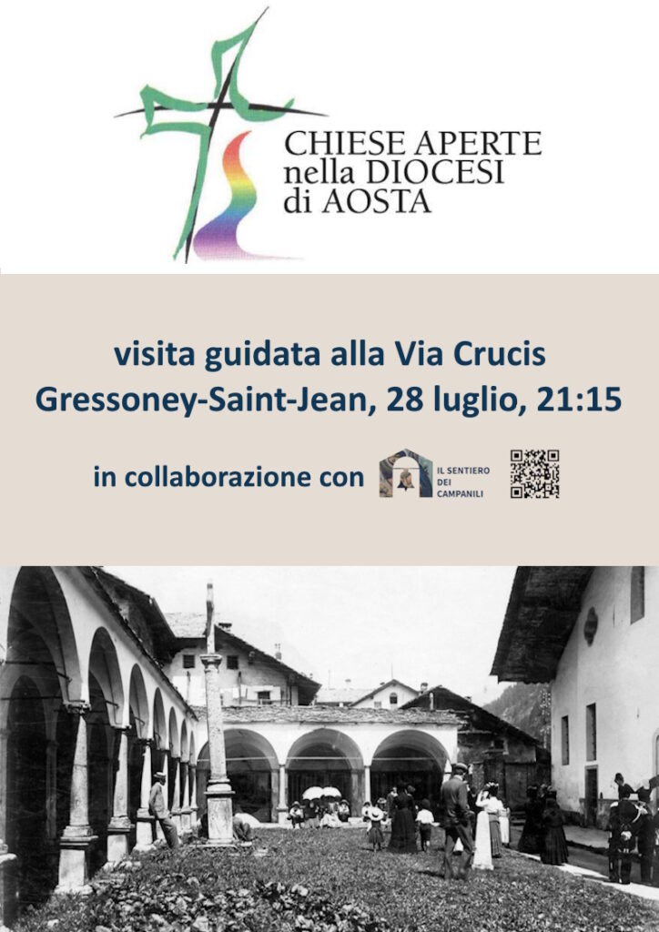Locandina visita guidata alla via Crucis