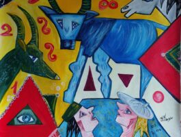 Giochi colorati: Franca Fabrizio espone ad Aosta