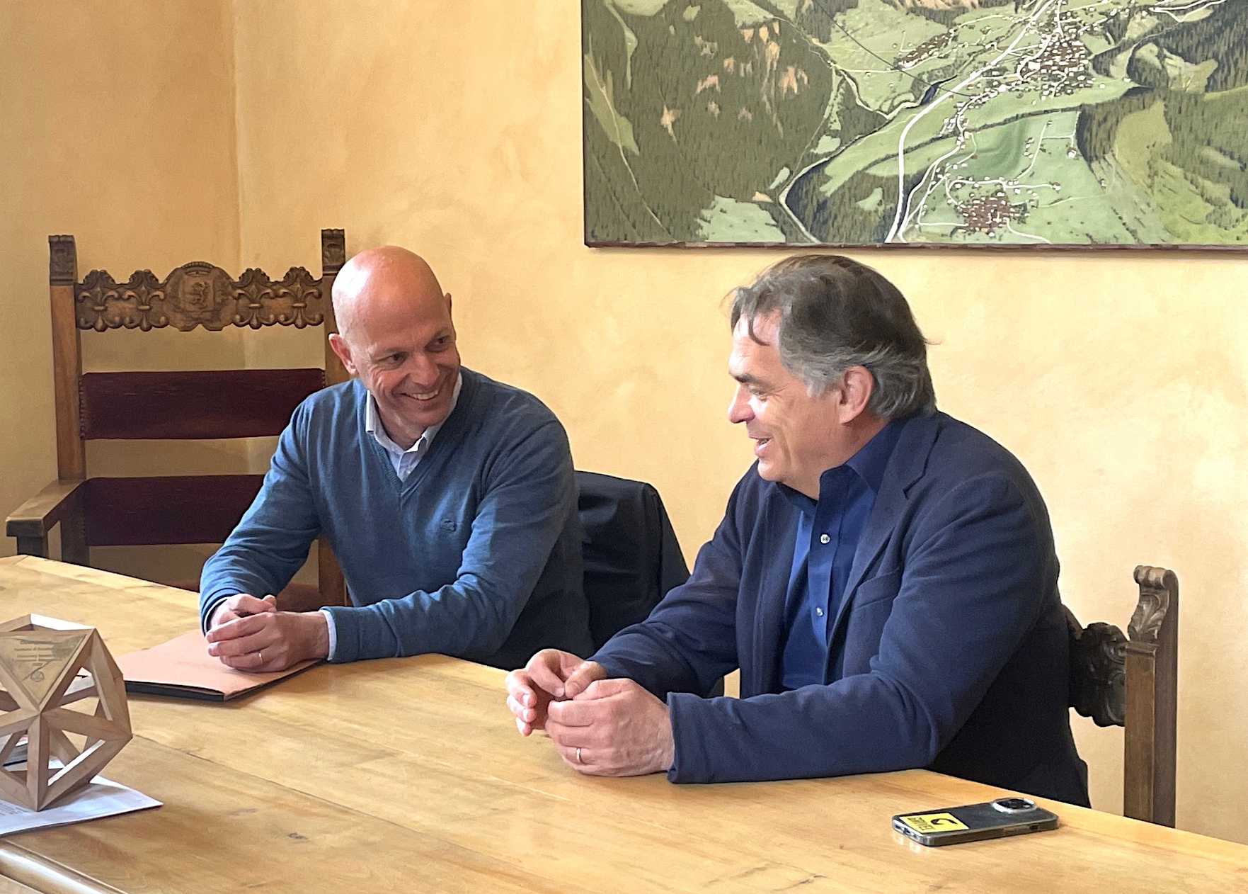Courmayeur et Chamonix, une amitié qui se renouvelle : première rencontre entre les Maires Rota et Laffin