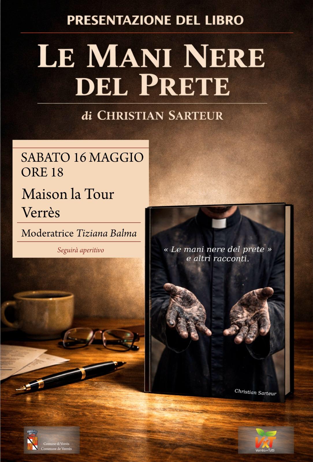 Christian Sarteur presenta il libro Le mani nere del prete
