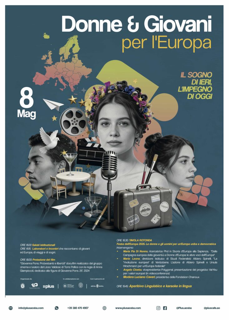 Locandina Donne e giovani per l'Europa