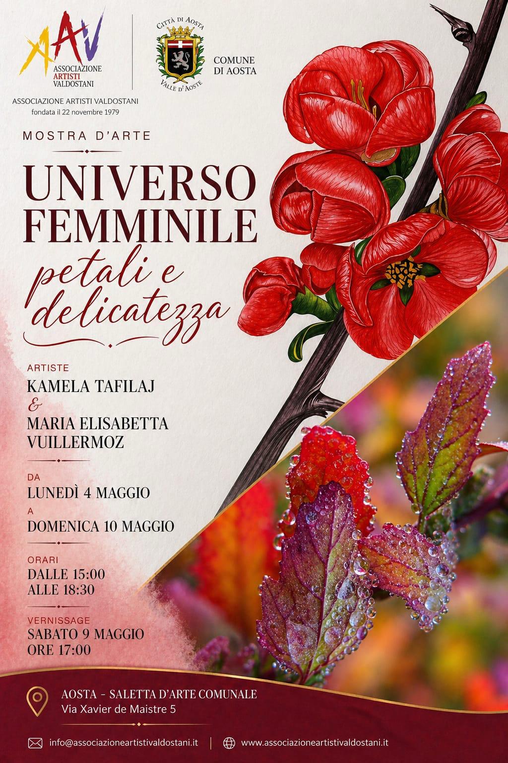 Petali e delicatezza: ad Aosta la mostra di Tafilaj e Vuillermoz
