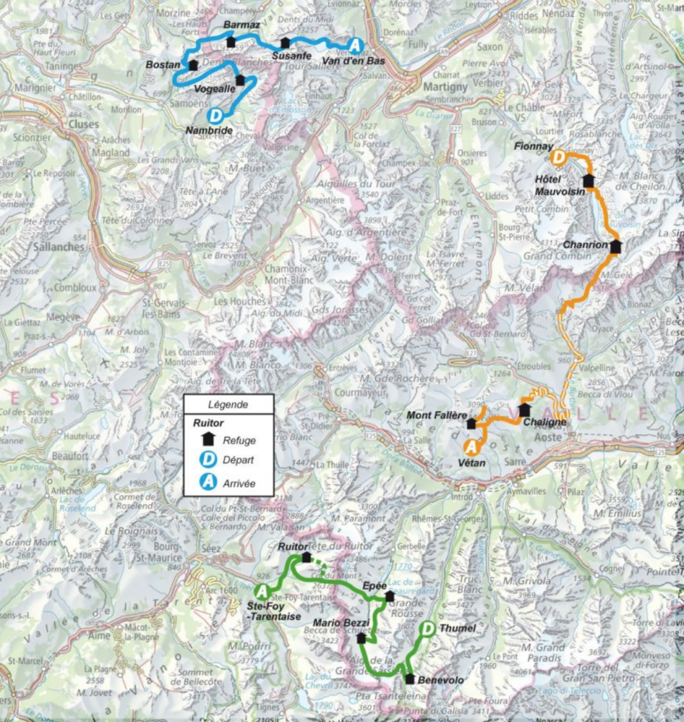 Parcours des trois séjours 2026