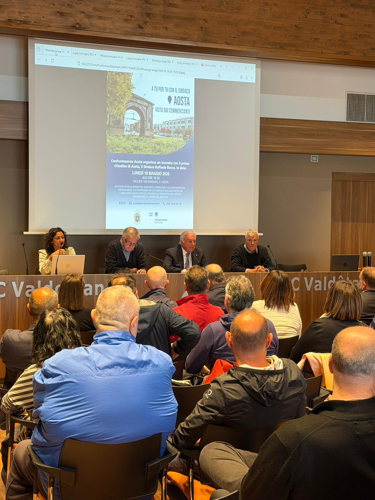 Commercio e Amministrazione a confronto: ad Aosta nasce il tavolo di monitoraggio permanente