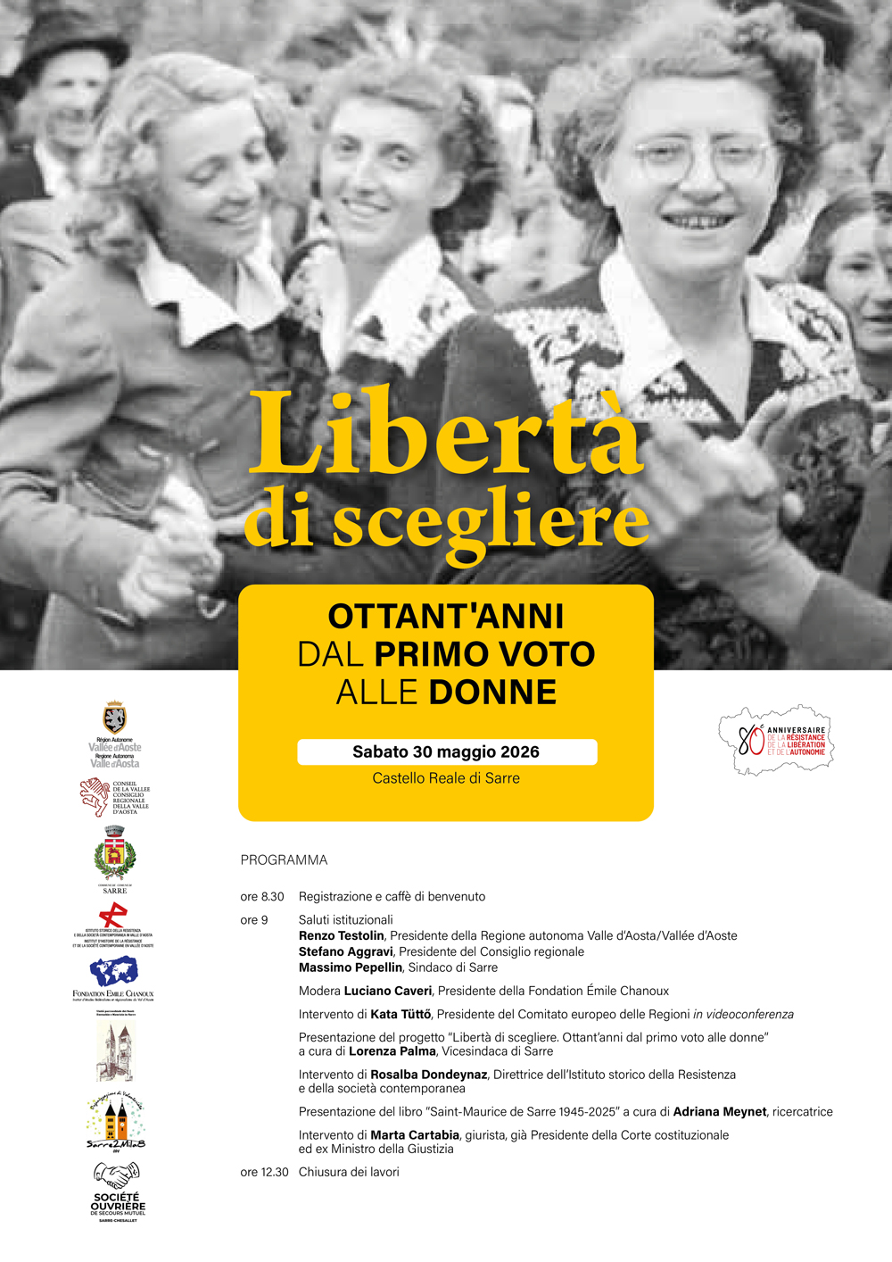 Libertà di scegliere: 80  anni di voto alle donne