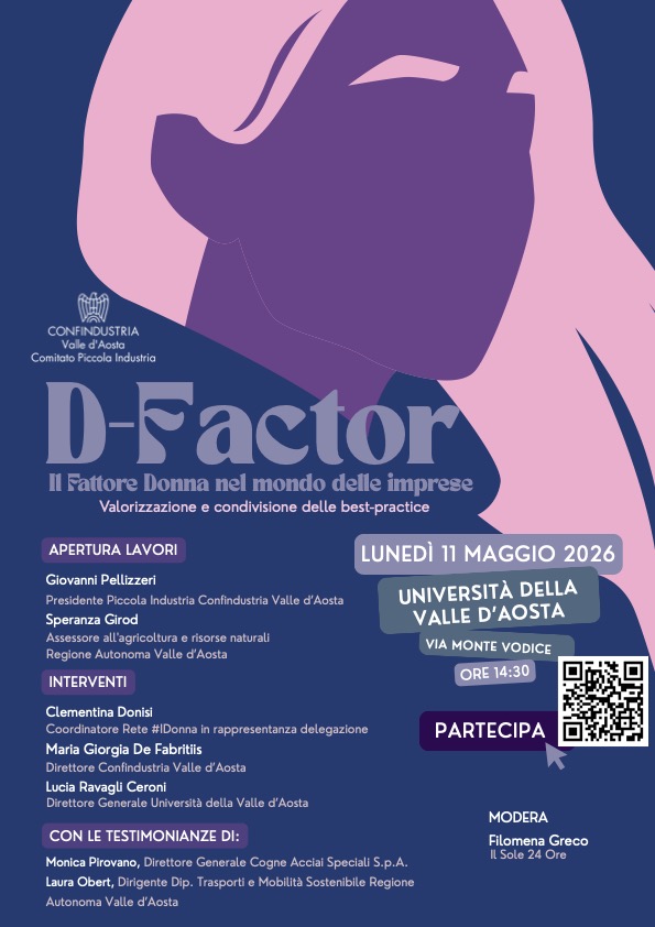 Locandina D-Factor — Il Fattore Donna nel mondo delle imprese