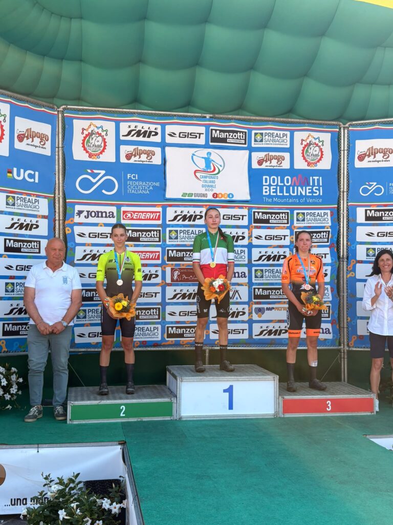 Podio dei Campionati italiani Xco giovanili 2026