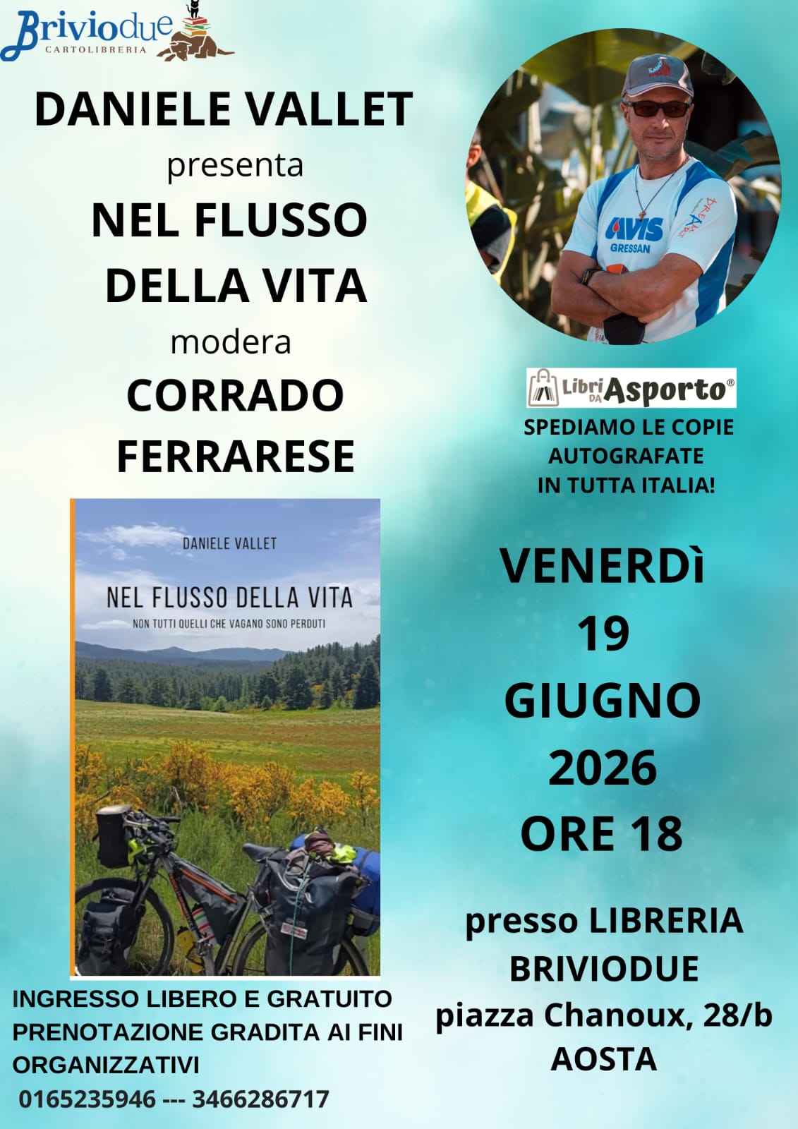 Daniele Vallet presenta il libro Nel flusso della vita