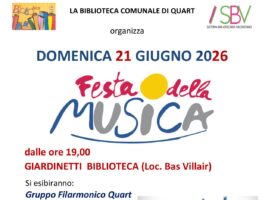 Festa della Musica 2026 a Quart