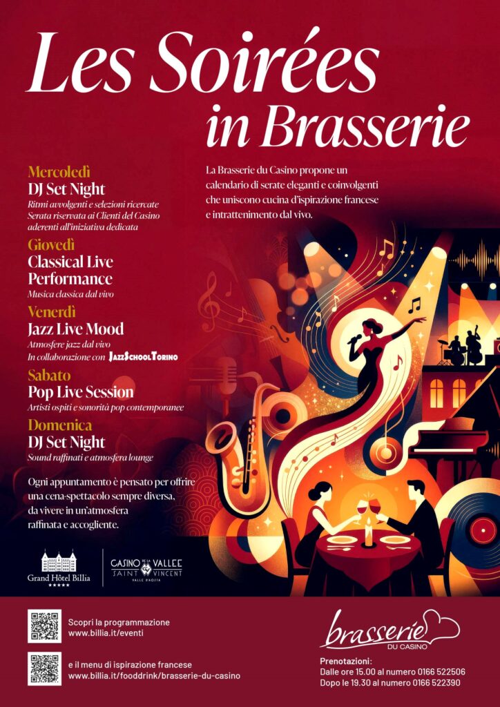 Locandina Les Soirées in Brasserie