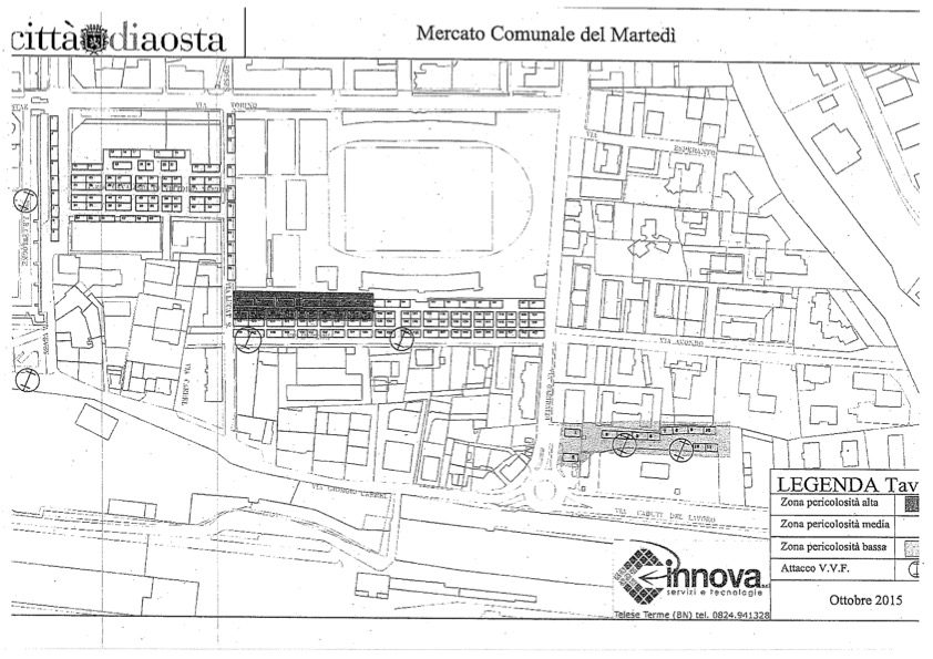 Planimetria mercato del martedì 2026