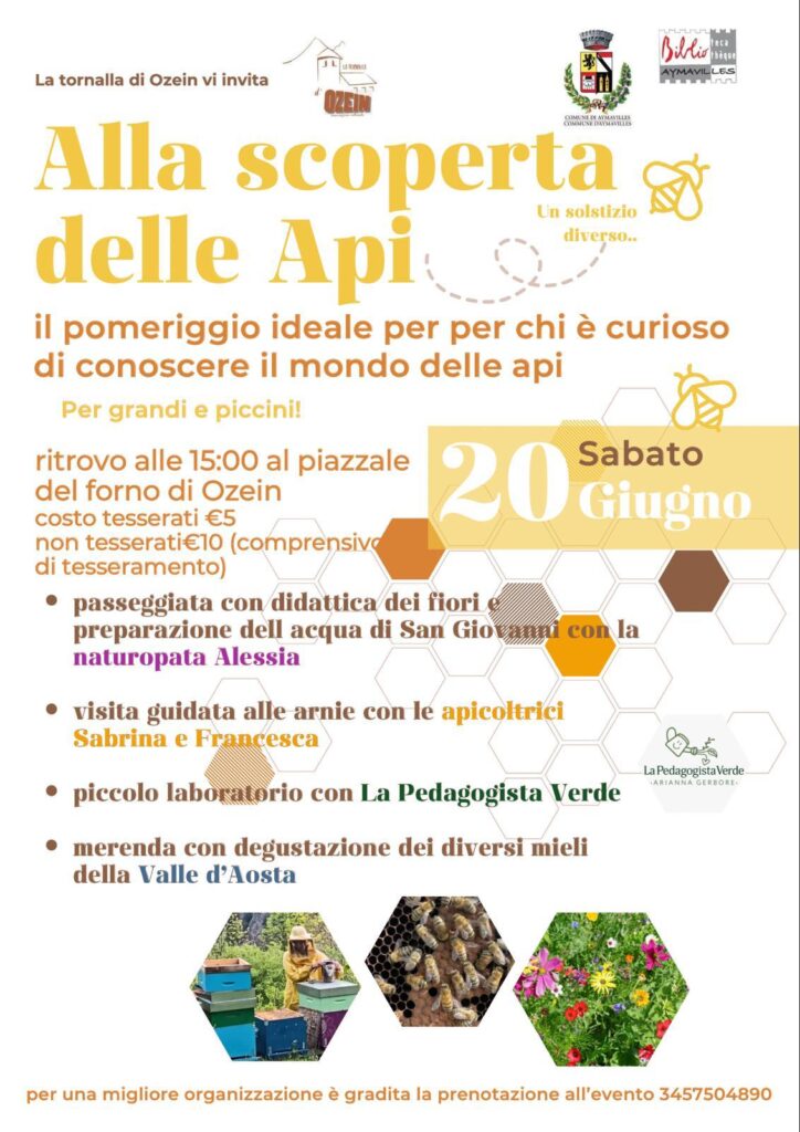 Locandina Alla scoperta delle api a Ozein