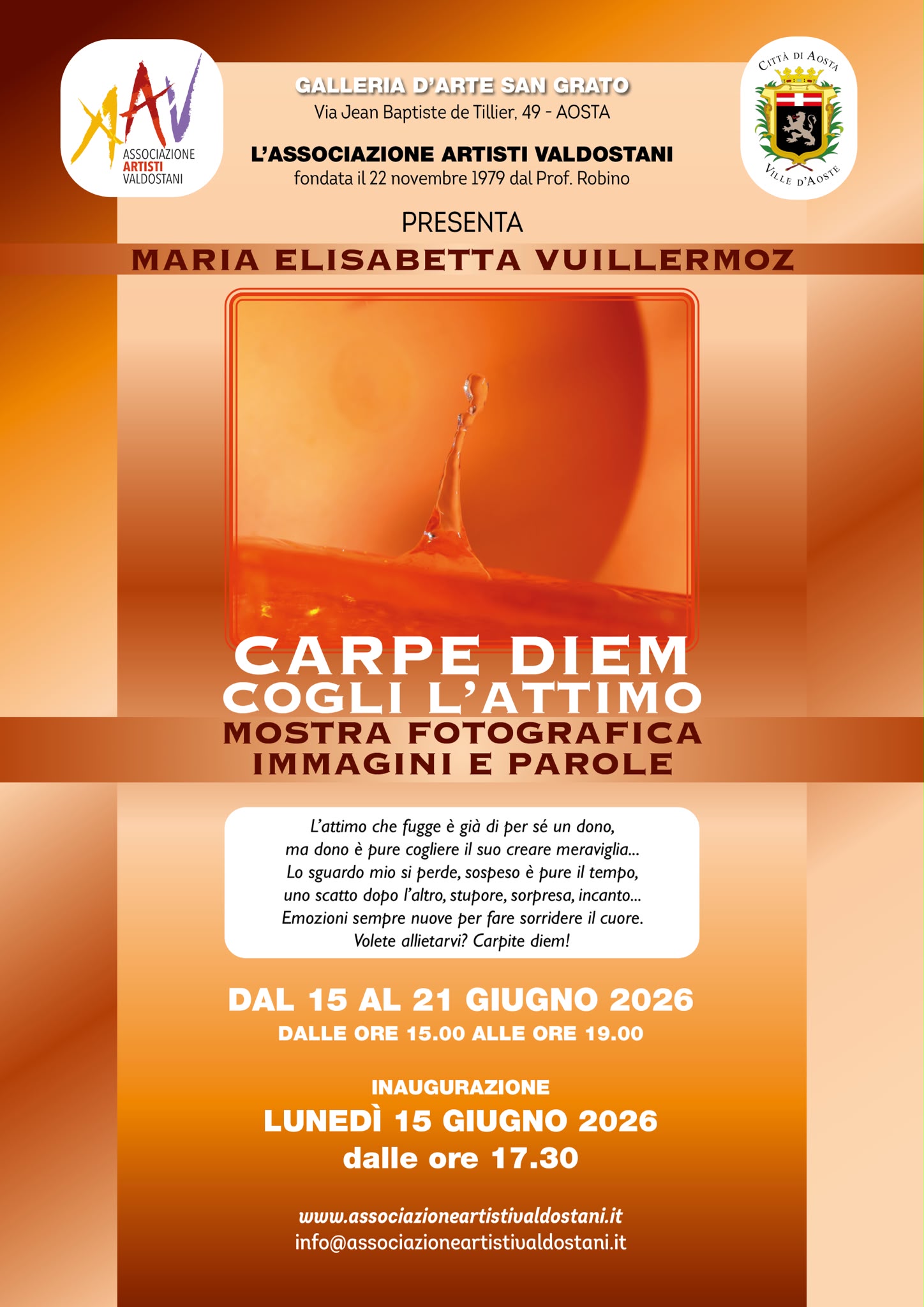 Maria Elisabetta Vuillermoz espone alla Galleria San Grato