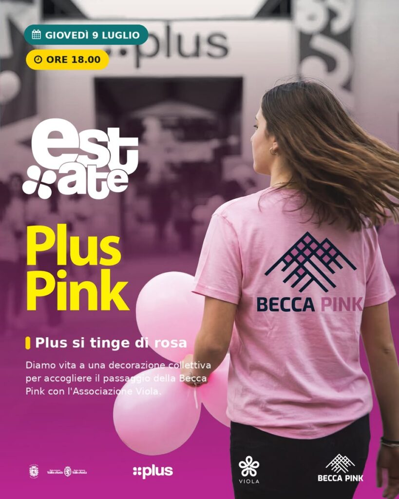 Locandina appuntamento Plus Pink