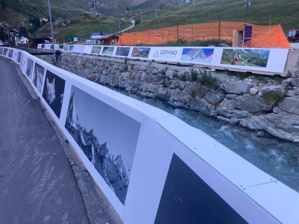 abbellimento cantiere Breuil-Cervinia