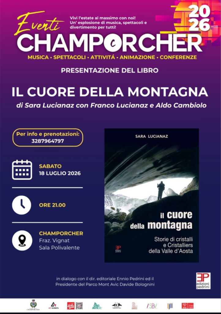 Sara Lucianaz presenta Il cuore della montagna. Storie di cristalli e cristalliers della Valle d'Aosta 2026