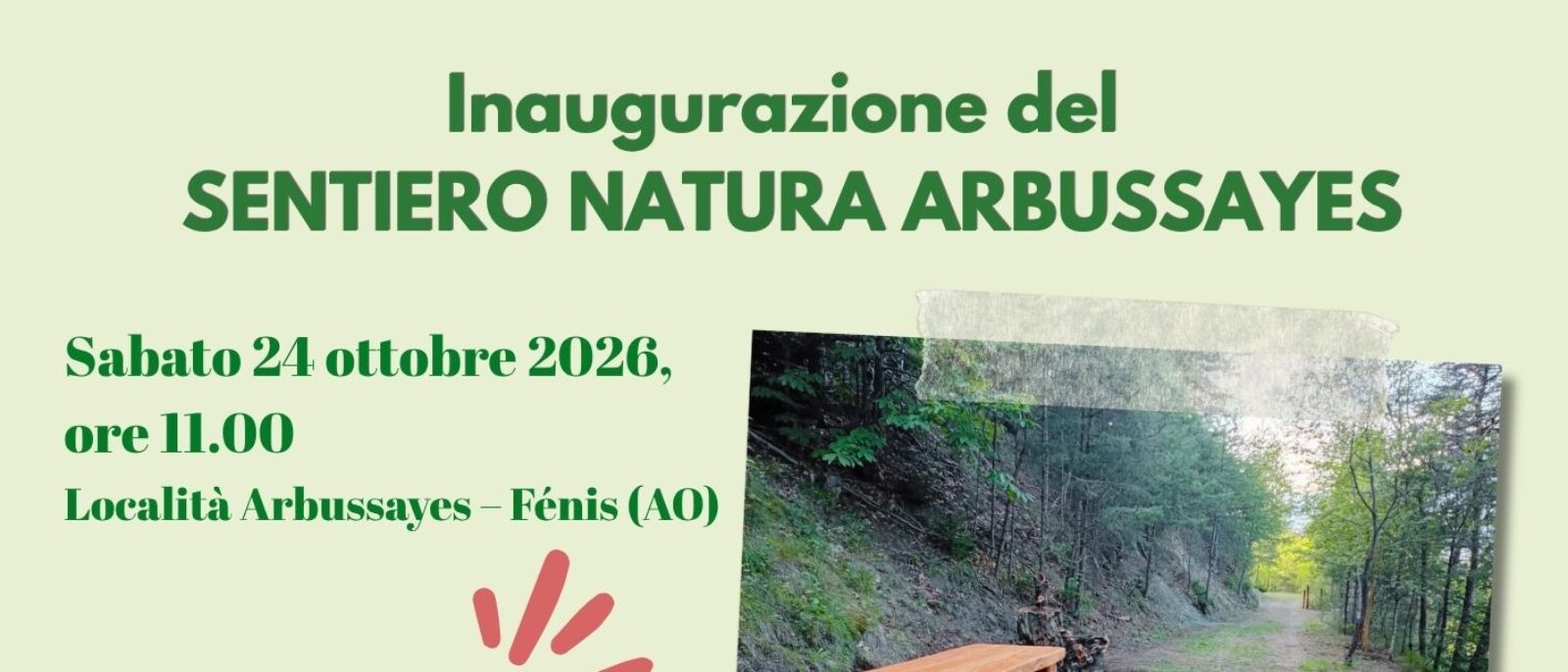 Inaugurazione del Sentiero Natura Arbussayes